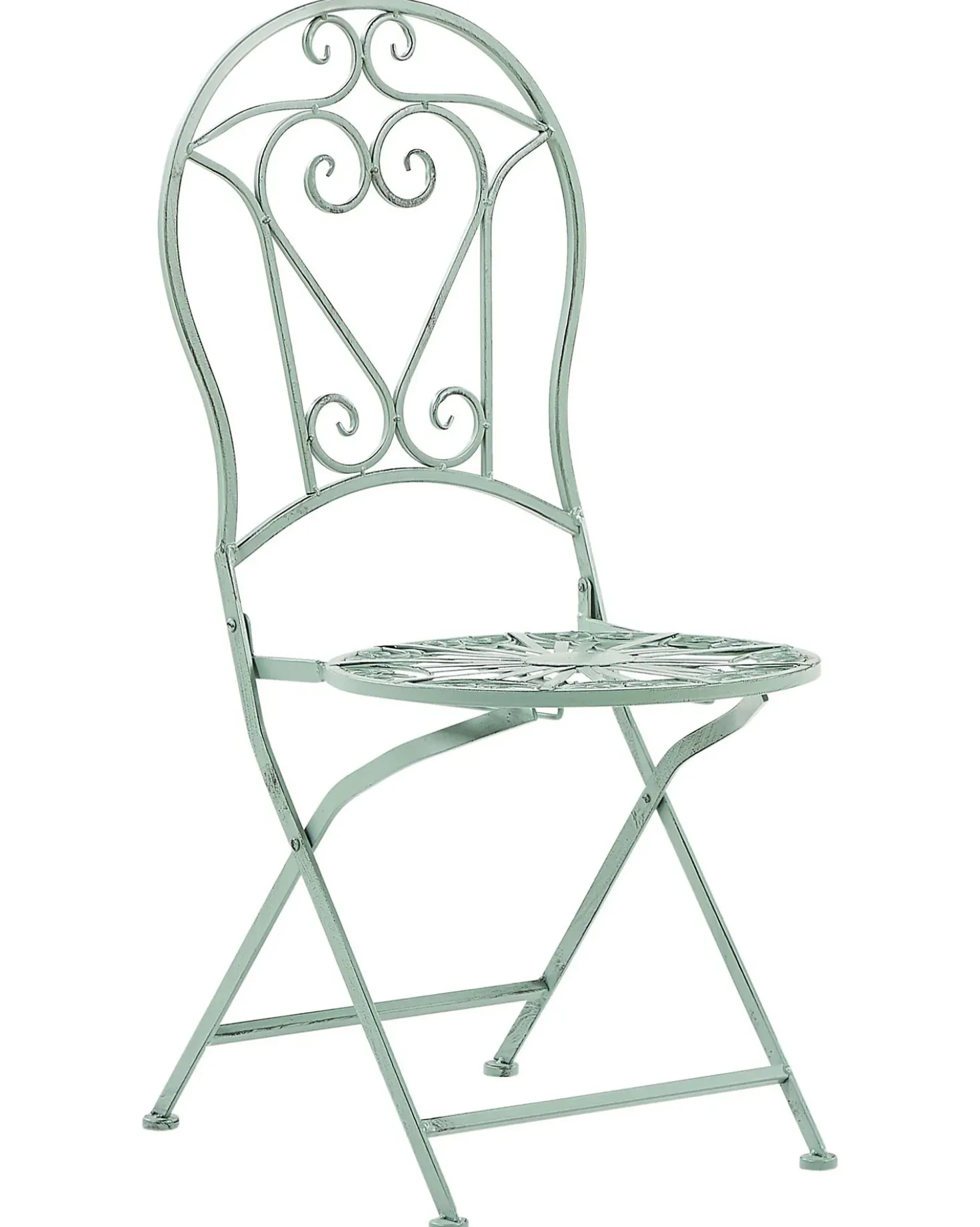 Set di 2 sedie da giardino TRENTO Metallo Verde chiaro