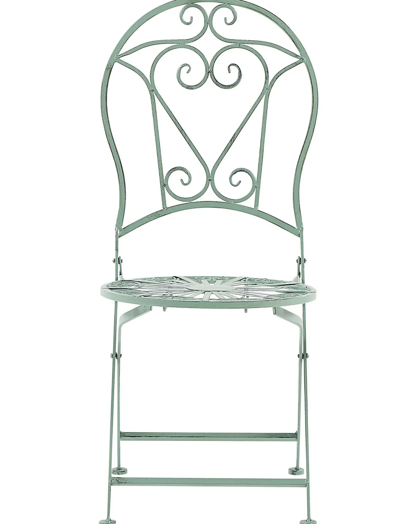 Set di 2 sedie da giardino TRENTO Metallo Verde chiaro
