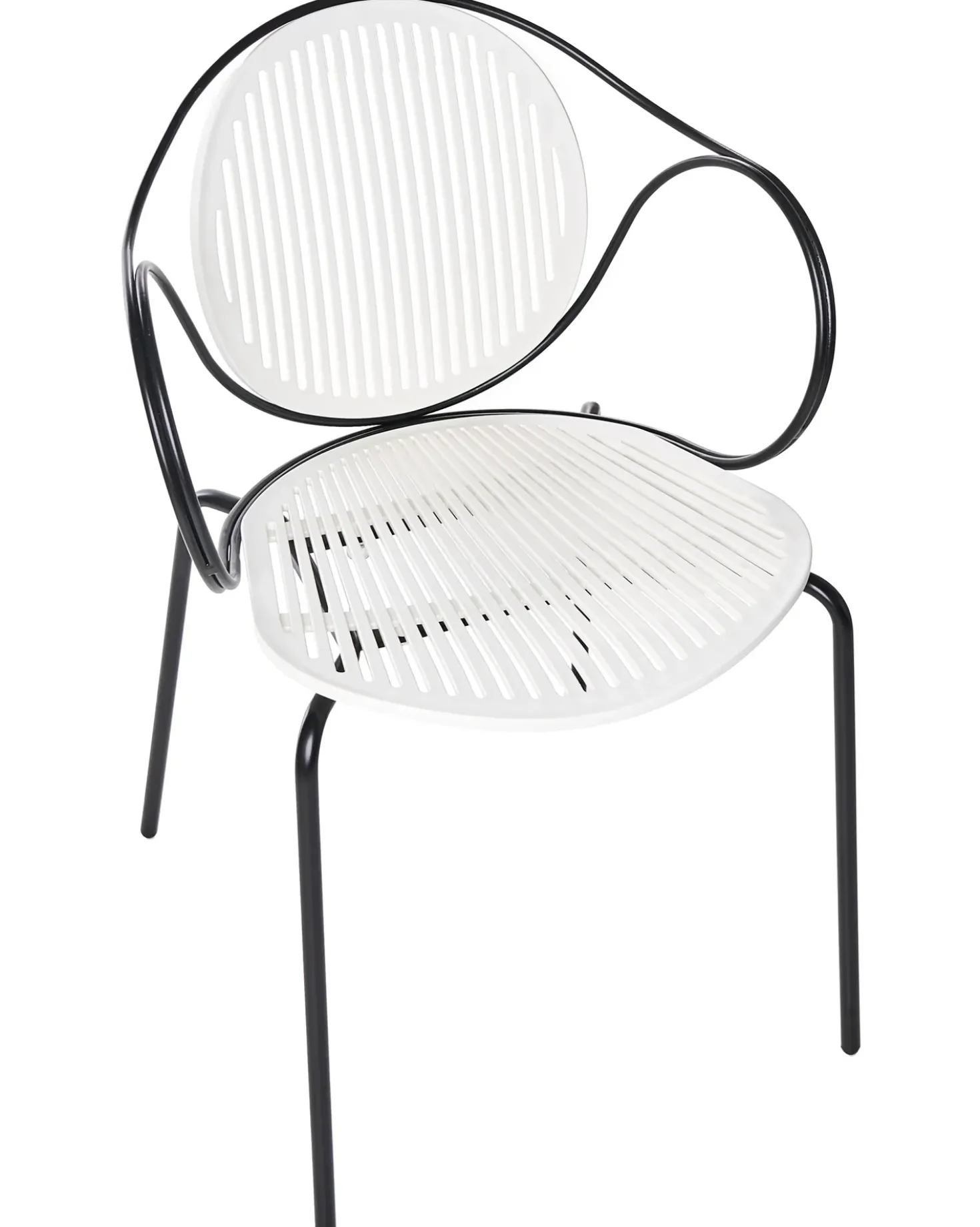 Set di 2 sedie da giardino IKARIA Metallo Bianco sporco