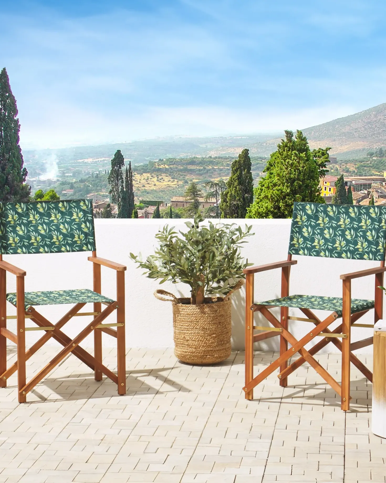 Set di 2 sedie da giardino CINE Legno d'acacia Verde scuro
