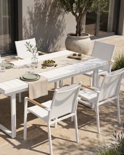 Set di 6 sedie da giardino BUSSETO Metallo Bianco