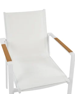 Set di 6 sedie da giardino BUSSETO Metallo Bianco