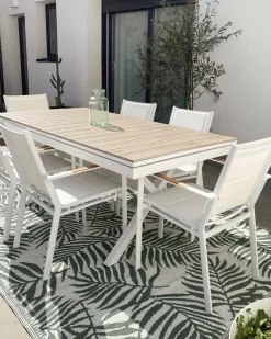 Set di 6 sedie da giardino BUSSETO Metallo Bianco