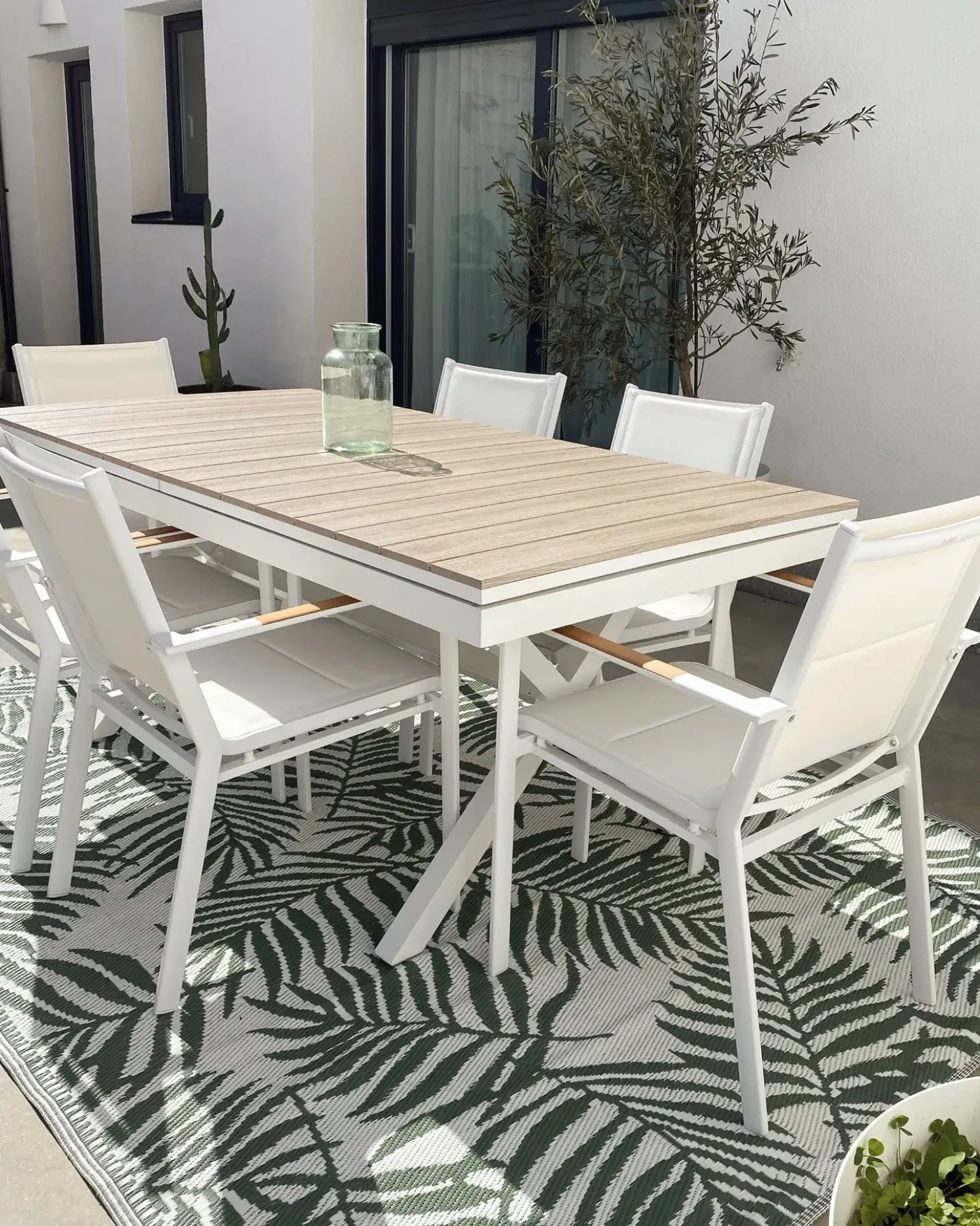 Set di 6 sedie da giardino BUSSETO Metallo Bianco