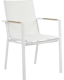 Set di 6 sedie da giardino BUSSETO Metallo Bianco