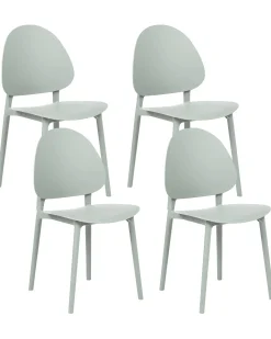 Set di 4 sedie da giardino CEARA Verde menta