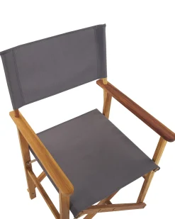 Set di 2 sedie da giardino CINE Legno d'acacia Grigio