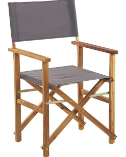 Set di 2 sedie da giardino CINE Legno d'acacia Grigio