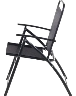 Set di 6 sedie da giardino LIVO Metallo Nero