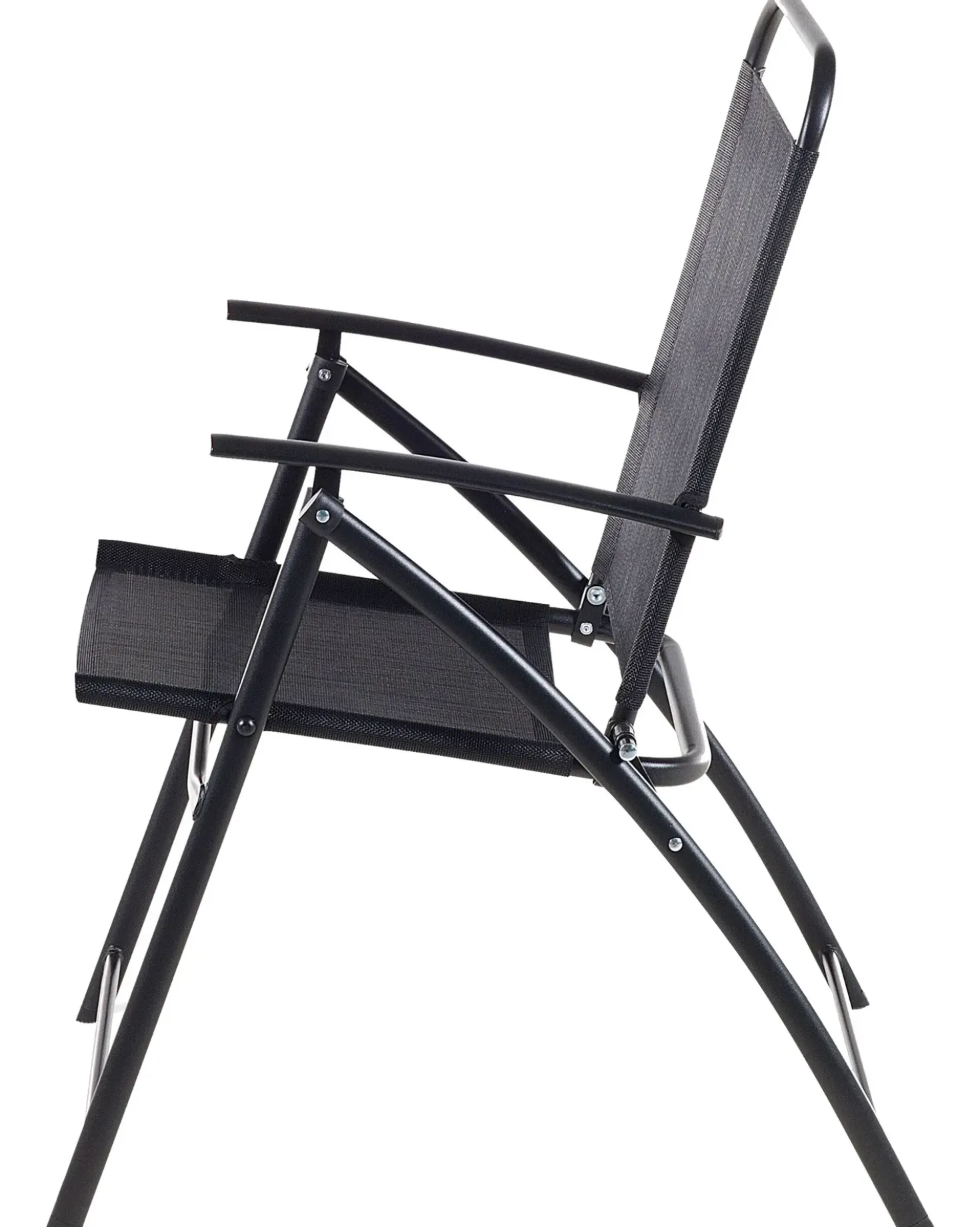 Set di 6 sedie da giardino LIVO Metallo Nero