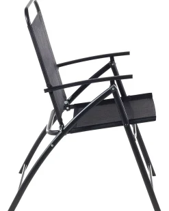 Set di 6 sedie da giardino LIVO Metallo Nero