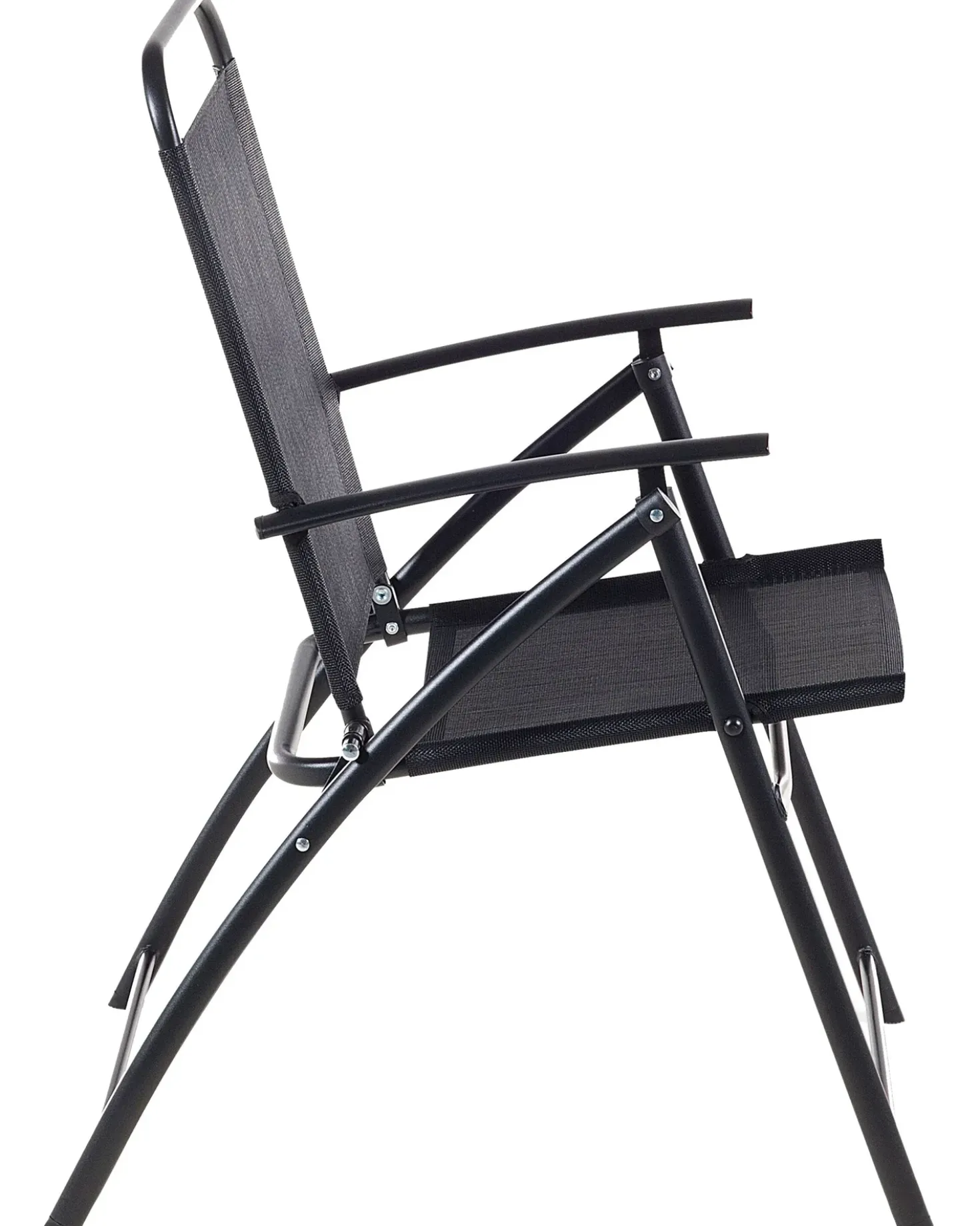 Set di 6 sedie da giardino LIVO Metallo Nero