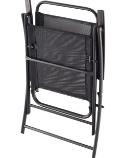 Set di 6 sedie da giardino LIVO Metallo Nero