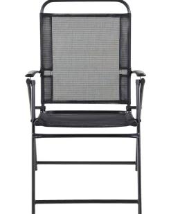 Set di 6 sedie da giardino LIVO Metallo Nero