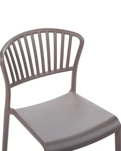 Set di 4 sedie da giardino GELA Tortora