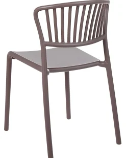 Set di 4 sedie da giardino GELA Tortora