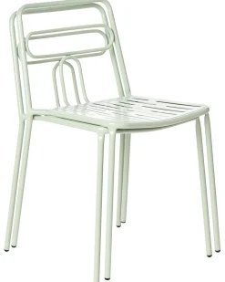 Set di 2 sedie da giardino AGEROLA Metallo Verde chiaro