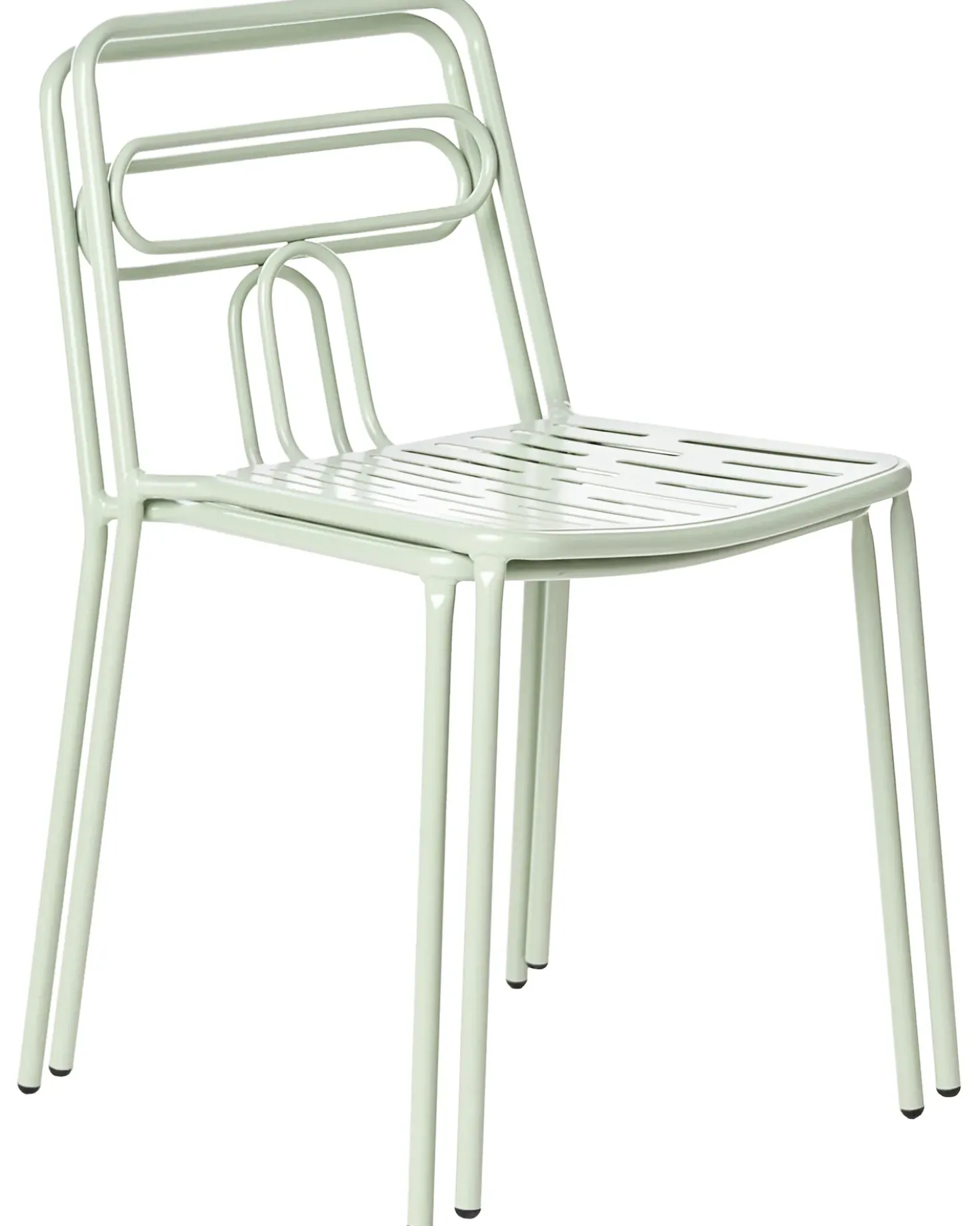 Set di 2 sedie da giardino AGEROLA Metallo Verde chiaro