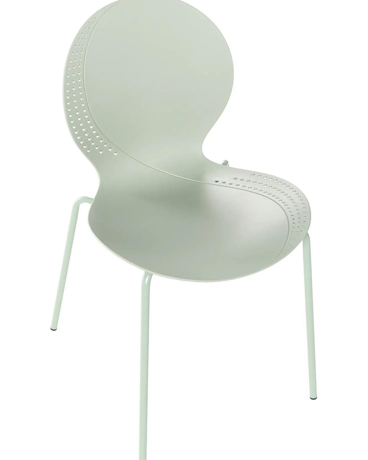 Set di 4 sedie da giardino MILOS Impilabile Verde chiaro