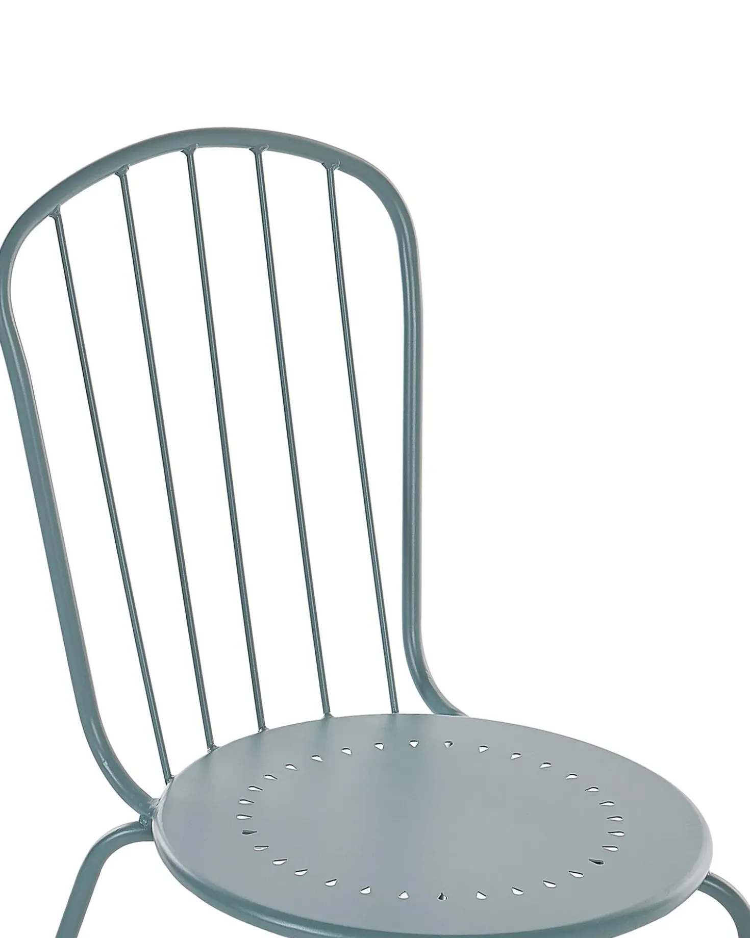 Set di 4 sedie da giardino CALVI Metallo Azzurro