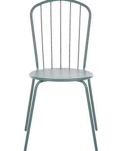 Set di 4 sedie da giardino CALVI Metallo Azzurro