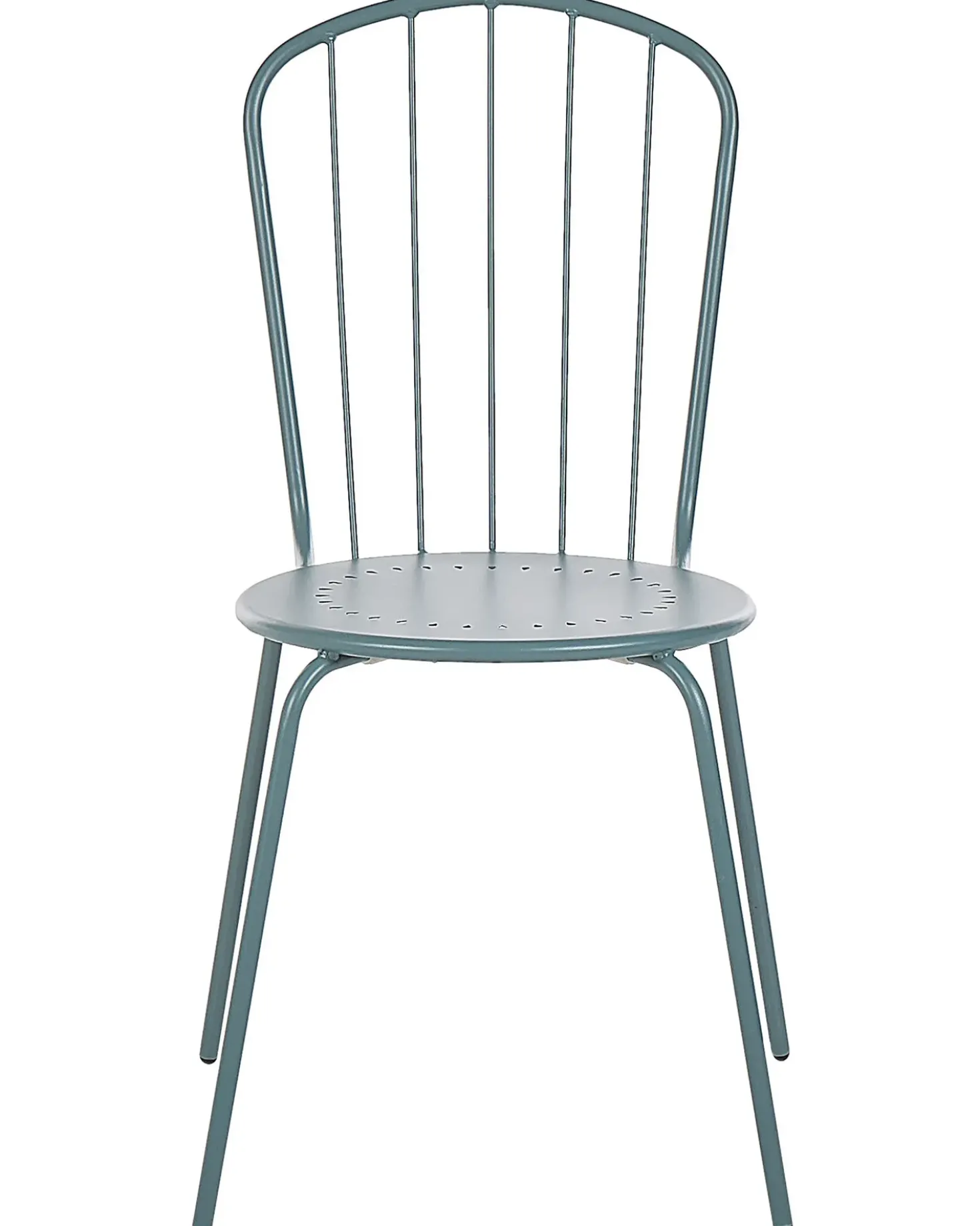Set di 4 sedie da giardino CALVI Metallo Azzurro