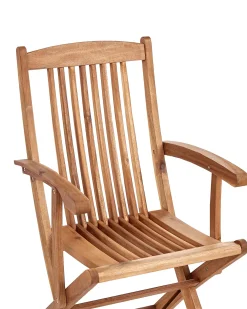 Set di 2 sedie da giardino con cuscini MAUI II Legno d'acacia Blu