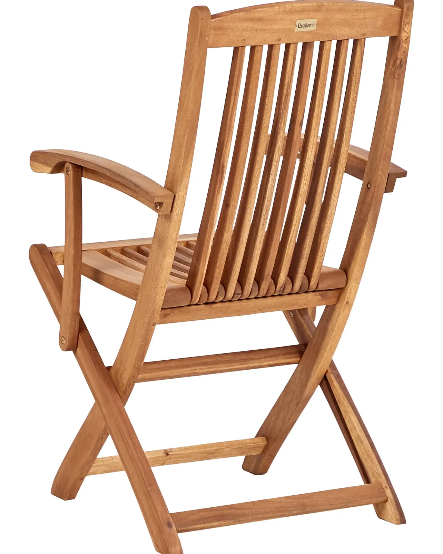 Set di 2 sedie da giardino con cuscini MAUI II Legno d'acacia Blu