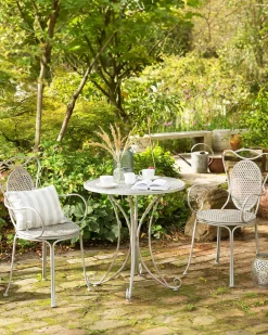 Set di 2 sedie da giardino CILENTO Metallo Grigio