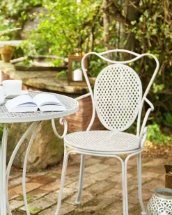 Set di 2 sedie da giardino CILENTO Metallo Grigio