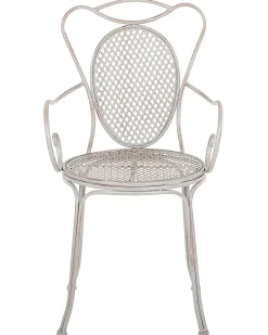 Set di 2 sedie da giardino CILENTO Metallo Grigio