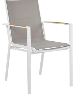 Set di 4 sedie da giardino BUSSETO Metallo Grigio