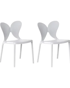 Set di 2 sedie da giardino LARISSA Grigio chiaro