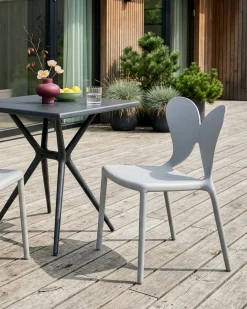 Set di 2 sedie da giardino LARISSA Grigio chiaro