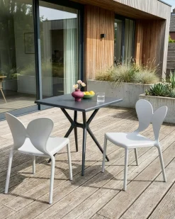 Set di 2 sedie da giardino LARISSA Grigio chiaro