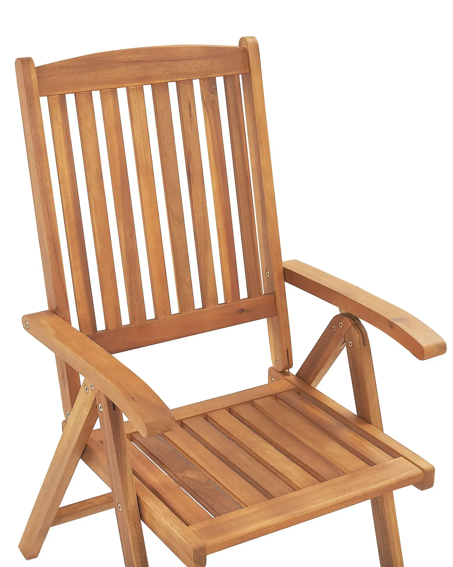 Set di 6 sedie da giardino con cuscini JAVA Legno d'acacia Bianco sporco