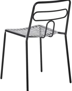 Set di 2 sedie da giardino AGEROLA Metallo Nero