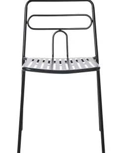 Set di 2 sedie da giardino AGEROLA Metallo Nero