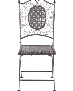 Set di 2 sedie da giardino BORMIO Pieghevole Metallo Nero