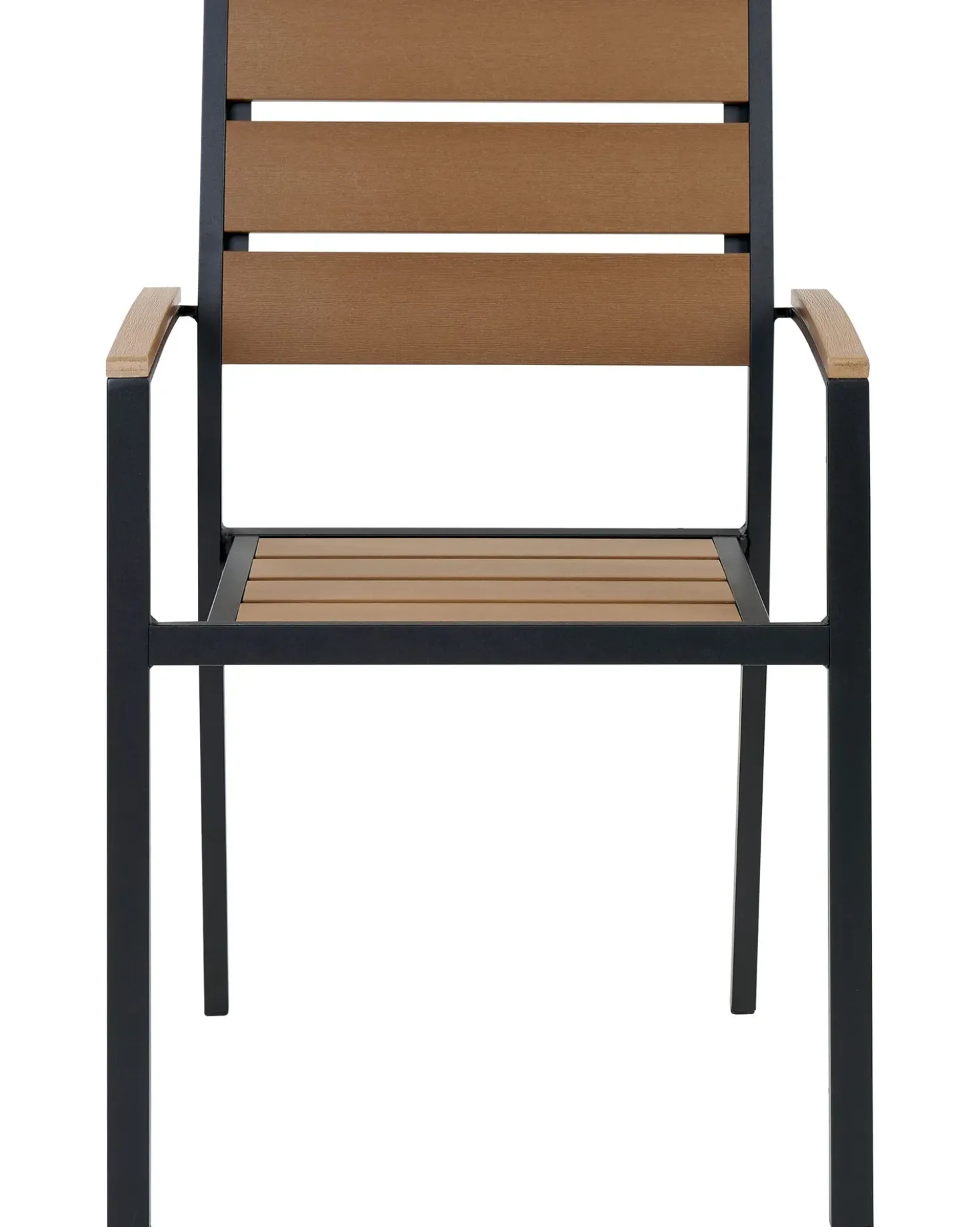 Set di 6 sedie da giardino VERNIO Marrone/Nero