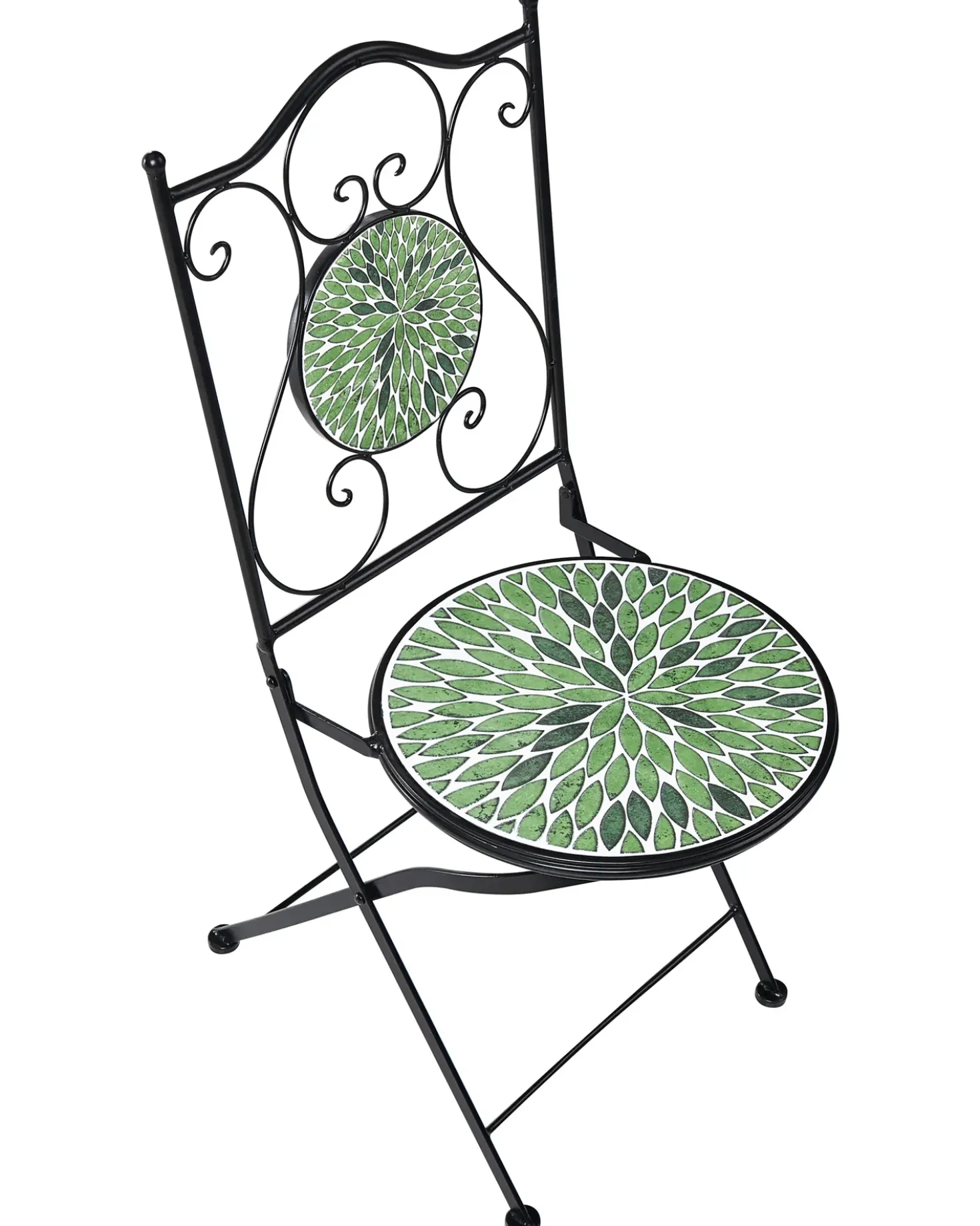 Set di 2 sedie da giardino CIVATE Metallo Nero