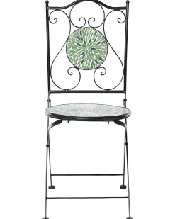 Set di 2 sedie da giardino CIVATE Metallo Nero