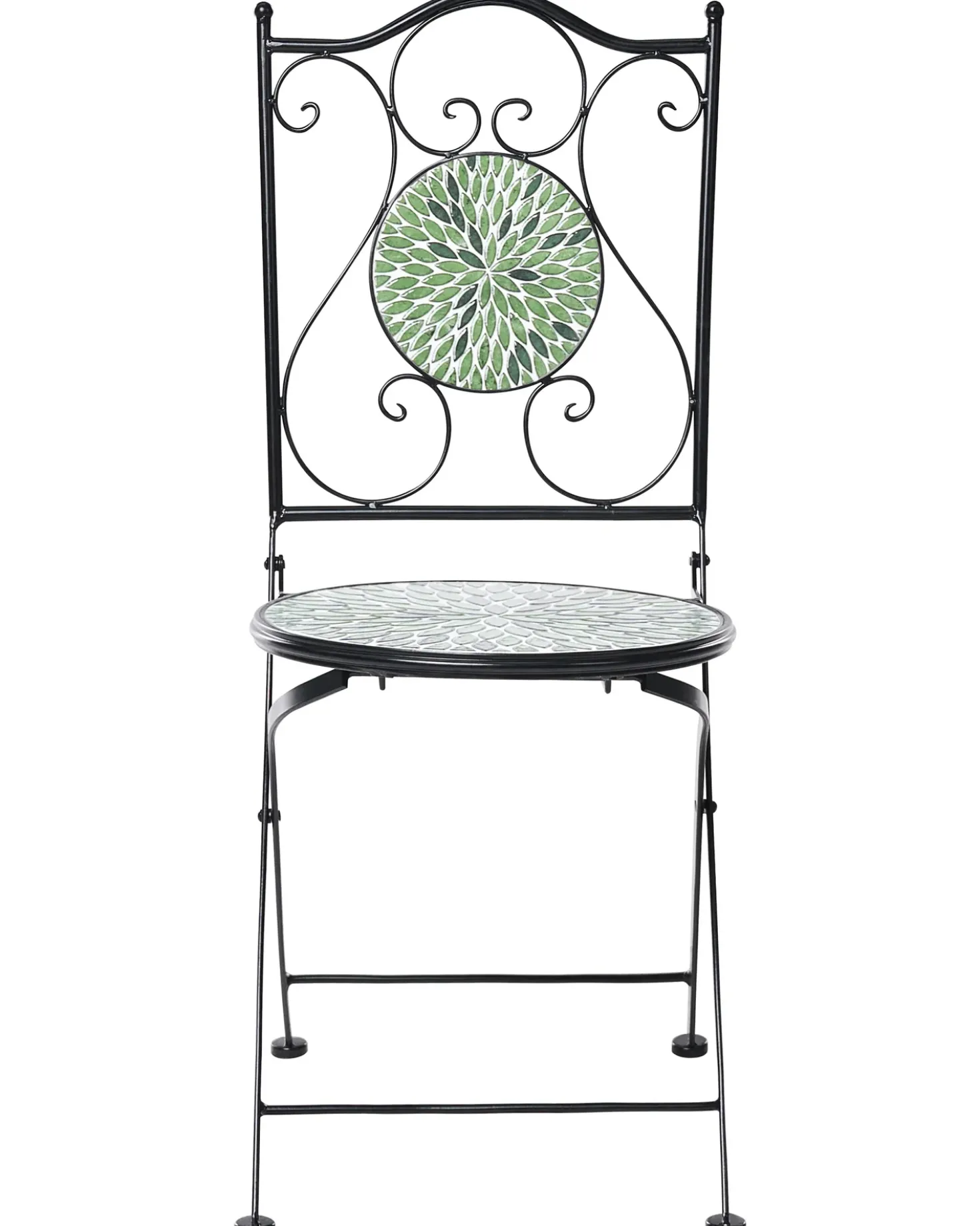 Set di 2 sedie da giardino CIVATE Metallo Nero