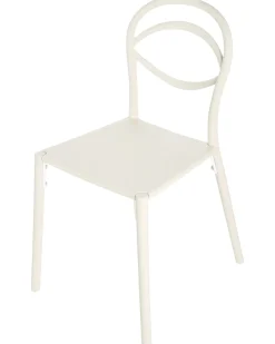 Set di 4 sedie da giardino COVOLO Bianco sporco