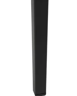 Set di 4 sedie da giardino con cuscini TAVIANO Metallo Nero
