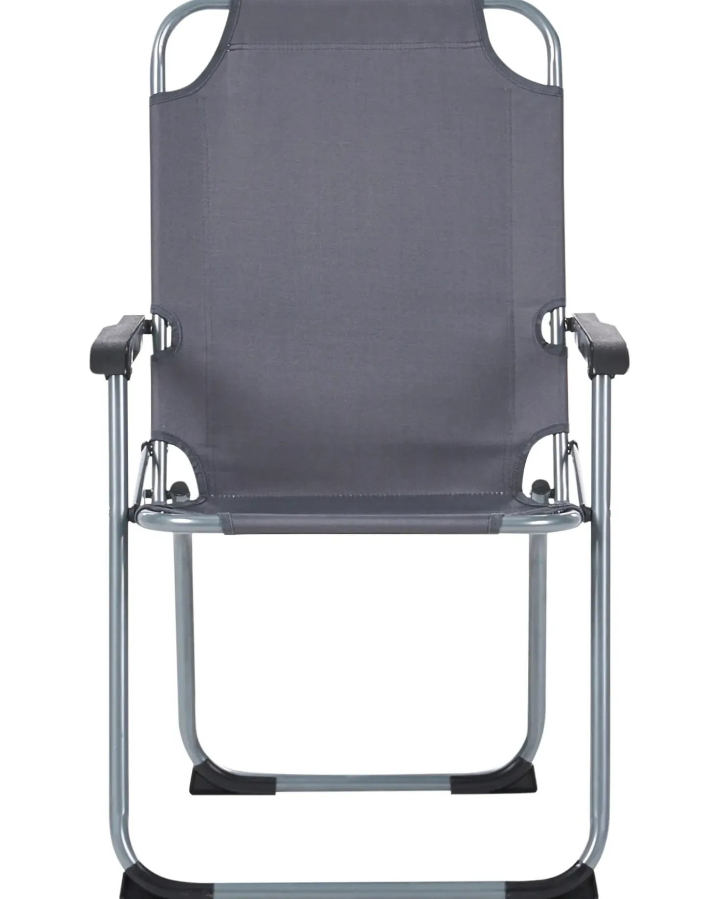 Set di 4 sedie da giardino GALATSI Pieghevole Metallo Grigio