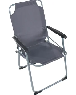 Set di 4 sedie da giardino GALATSI Pieghevole Metallo Grigio