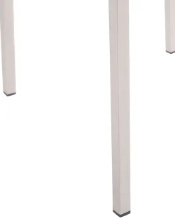 Set di 4 sedie da giardino GROSSETO Acciaio inox Grigio