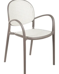 Set di 2 sedie da giardino POVOLETTO Materiale sintetico Marrone chiaro