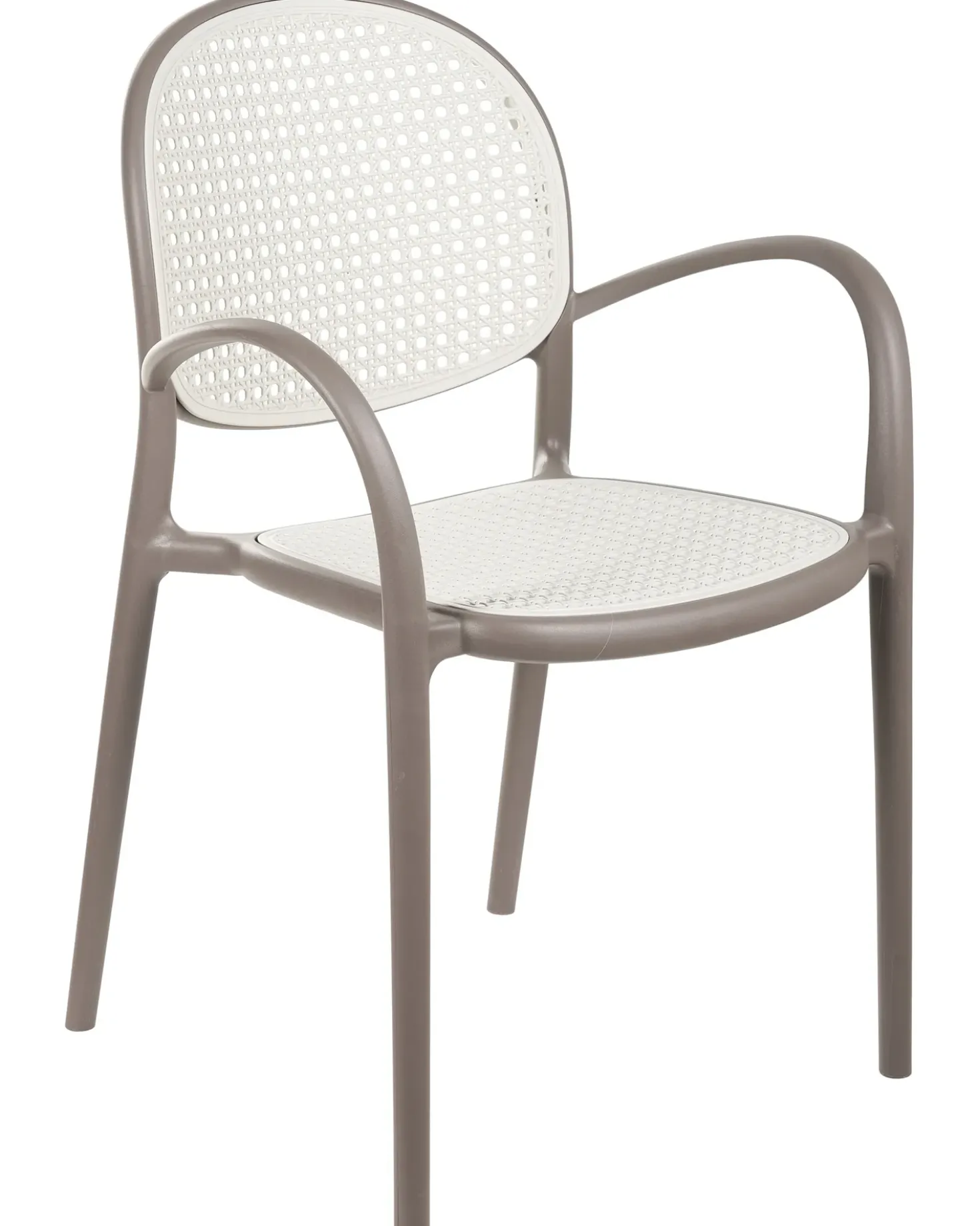 Set di 2 sedie da giardino POVOLETTO Materiale sintetico Marrone chiaro